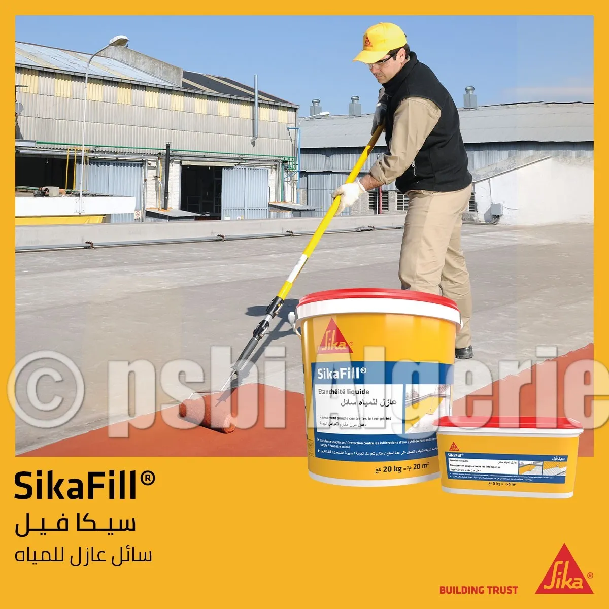 SikaFill – Revêtement Souple de Protection Étanche