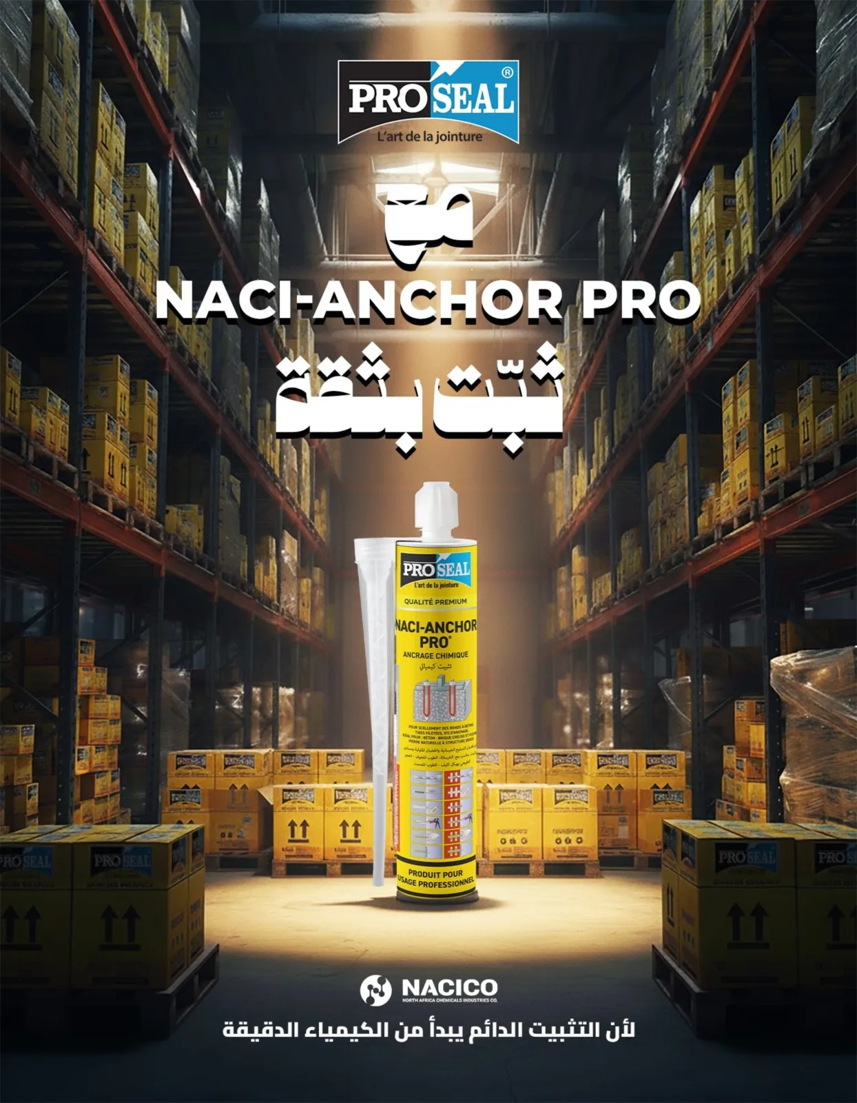 NACI-ANCHOR PRO : Résine de Scellement Chimique Extrême