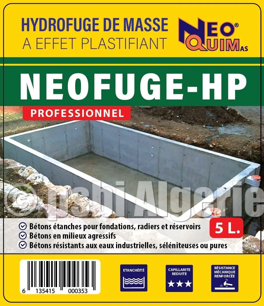 NEOFUGE HP – Hydrofuge de masse avec effet plastifiant